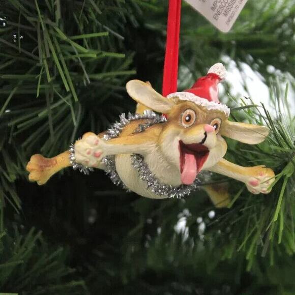 NEW Dept. 56 Gary Catterson Christmas Bliss Dog Ornament Tree Decoration - Picture 1 of 9
